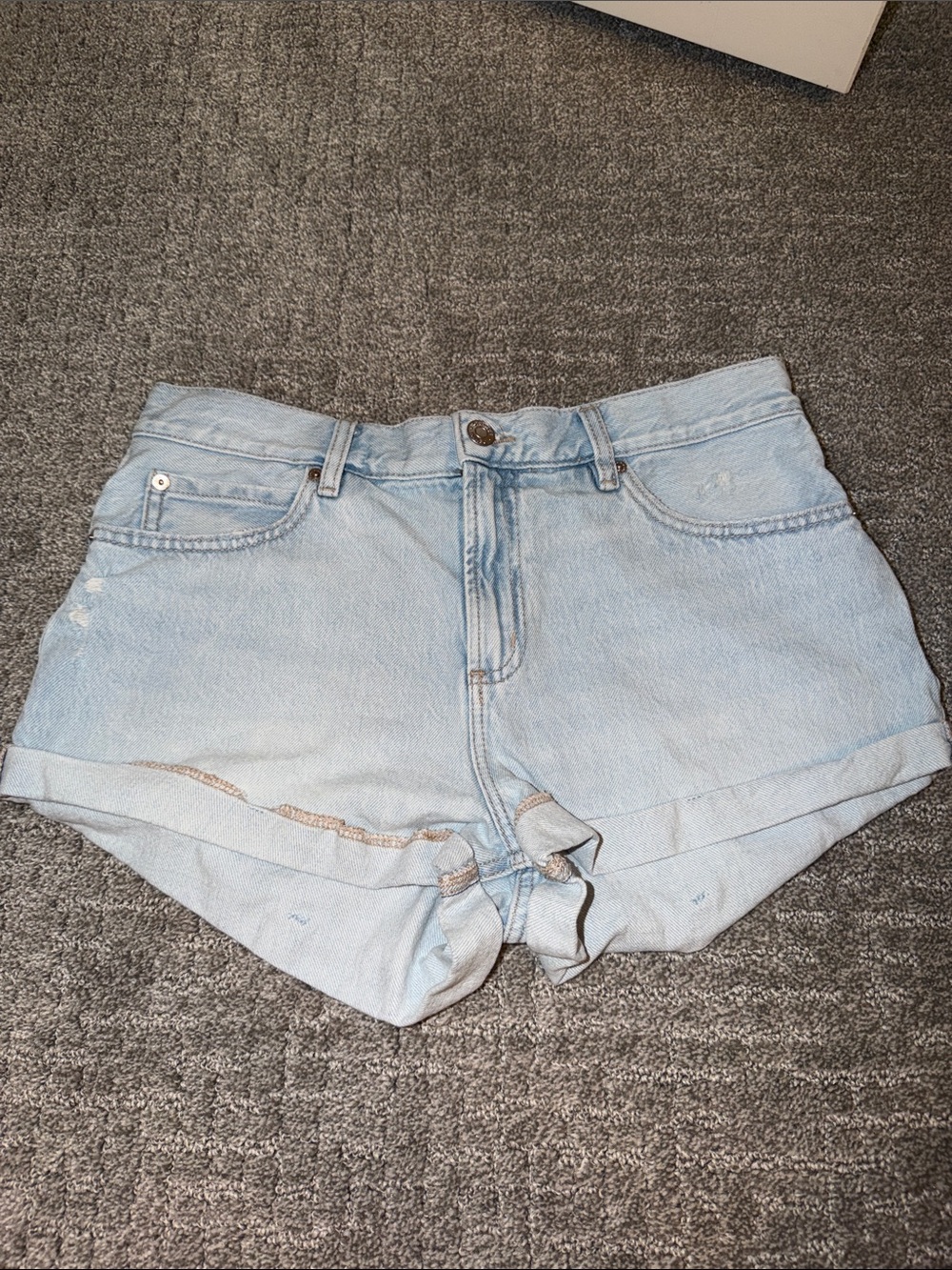 Garage jean shorts